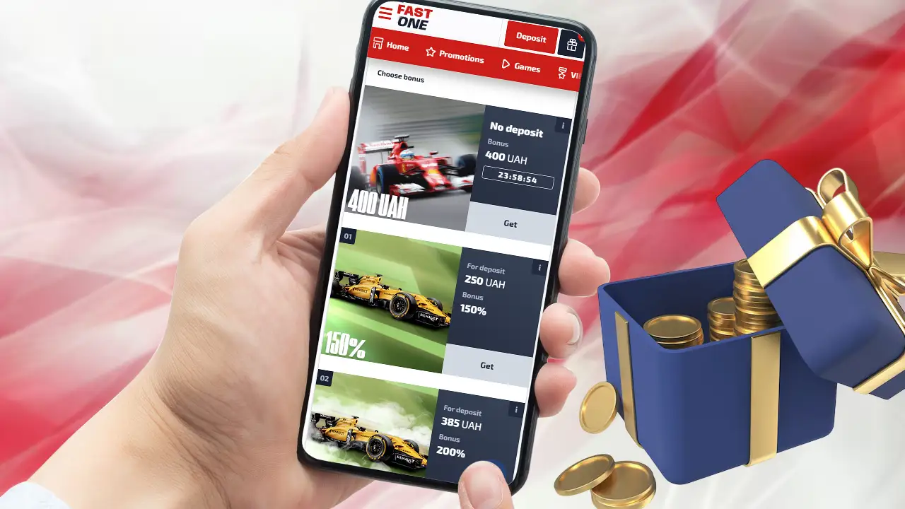 F1 Casino 400 грн — бонус Ф1 казино
